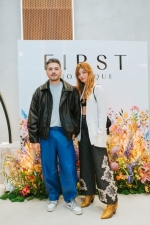 Ο pr and marketing manager της First Boutique Nicosia  Ηλίας Ττίγγης και η Ιωάννα Μωυσέως 