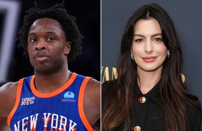 Μια bucket-list στιγμή για την Anne Hathaway σε αγώνα NBA