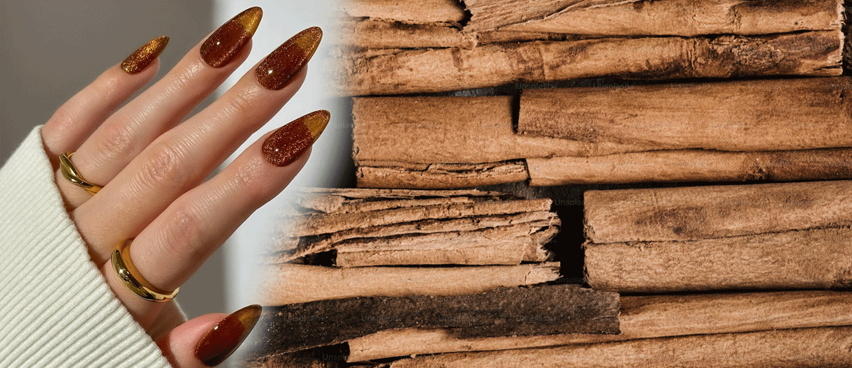 Cinnamon Glazed Nails, το απόλυτο nail trend για τα Χριστούγεννα